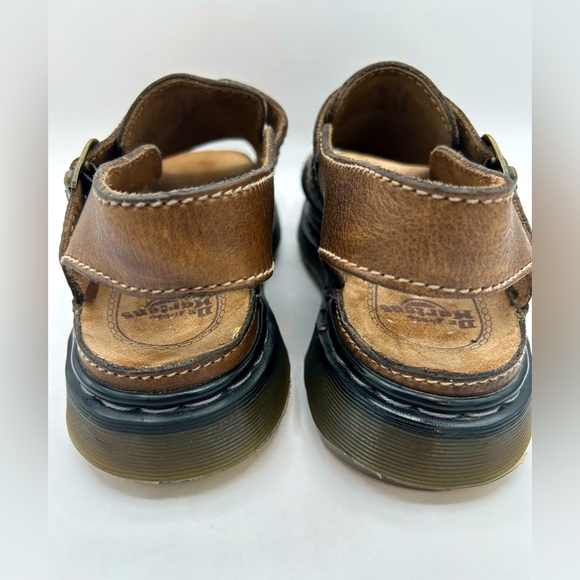 RARE DR MARTENS Sandals Mens SZ 10 
Brown Leather Fisherman Chunky 
ENGLAND Y2K - Picture 14 of 16